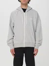 Golden Goose Michael Hooded Sweatshirt Kangaroo Pockets In Grau