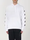 Golden Goose Star Print Hooded Sweater With Kangaroo Pocket In Weiss