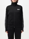 Golden Goose Deluxe Brand High-collar Sweatshirt With Star Detailing And Zipper In Schwarz