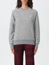 Golden Goose Star Collection Athena Logo Cotton Jersey Sweatshirt In Grau