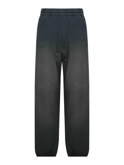 Golden Goose Relaxed Gradient Black Sweatpants With Elastic Waistband
