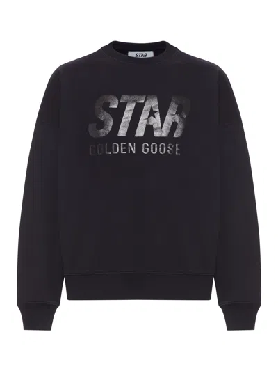 Golden Goose Sweatshirt With Logo In Black