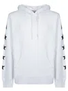 Golden Goose Star Print Hooded Sweater With Kangaroo Pocket