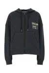 Golden Goose Deluxe Brand Dark Grey Cotton Oversize Ottaviano Sweatshirt In Gray