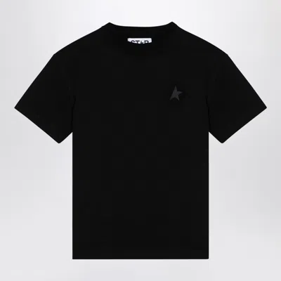 GOLDEN GOOSE GOLDEN GOOSE STAR BLACK CREW NECK T SHIRT