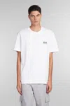 Golden Goose White Cotton T-shirt With Logo In Neutral