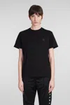 Golden Goose Cotton T-shirt With Iconic Frontal Star In Black