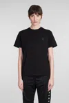 Golden Goose Cotton T-shirt With Iconic Frontal Star In Black
