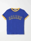 GOLDEN GOOSE T-SHIRT GOLDEN GOOSE KIDS COLOR BLUE,F38740009