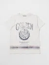 GOLDEN GOOSE T-SHIRT GOLDEN GOOSE KIDS COLOR WHITE,406022001