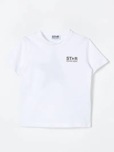 Golden Goose Kids' T-shirt  Kinder Farbe Weiss In White