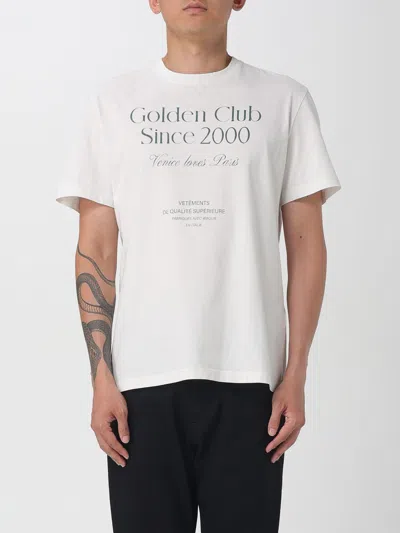 GOLDEN GOOSE T-SHIRT GOLDEN GOOSE MEN COLOR ICE,432046027