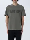 Golden Goose Golden Regular T-shirt Men In Olive