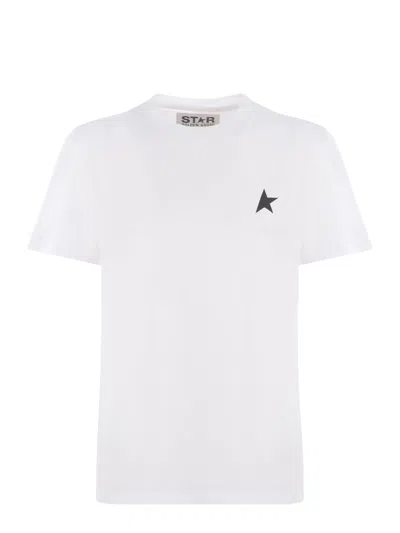 Golden Goose Cotton T-shirt With Iconic Frontal Star In