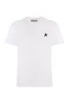 Golden Goose Logo Print Cotton T Shirt In Black