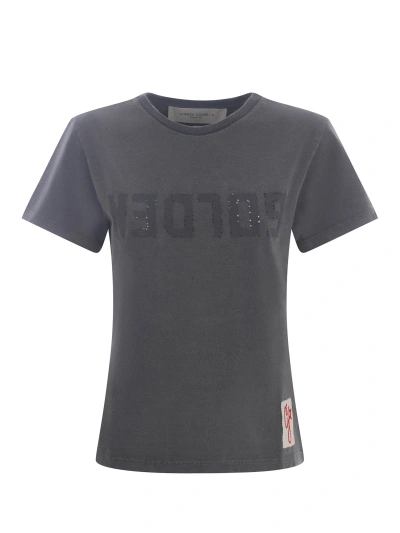Golden Goose T-shirt  Star Made Of Cotton In Grigio