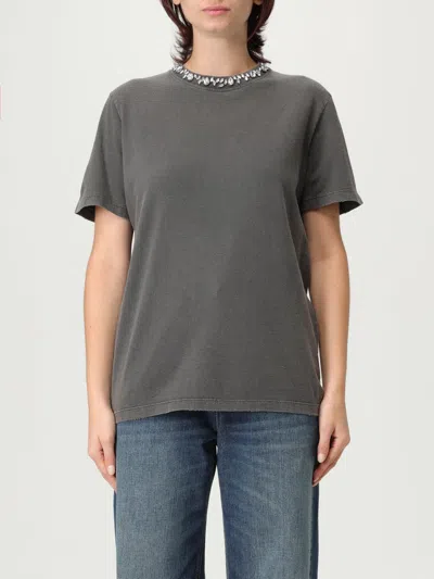 GOLDEN GOOSE T-SHIRT GOLDEN GOOSE WOMAN COLOR GREY,H21238020