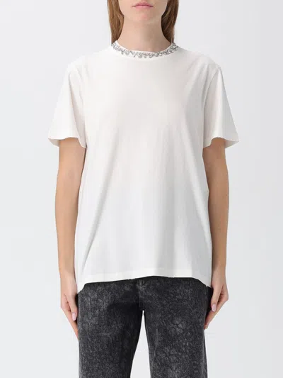 Golden Goose Crystal Crew Neck T-shirt In White