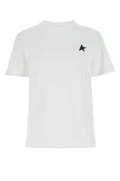 GOLDEN GOOSE GOLDEN GOOSE DELUXE BRAND WHITE COTTON T-SHIRT