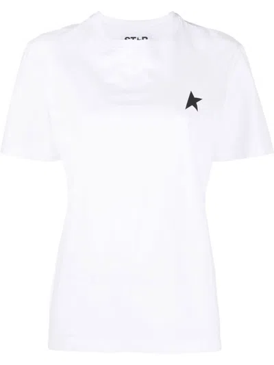 Golden Goose Cotton T-shirt With Iconic Frontal Star In