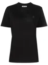Golden Goose Cotton T-shirt With Iconic Frontal Star In Nero