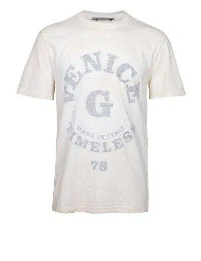 GOLDEN GOOSE T-SHIRT IN COTTON JERSEY COLOR OFF WHITE