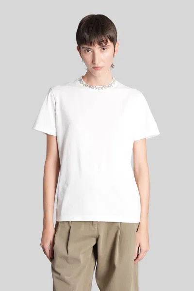 Golden Goose T-shirt In White Cotton