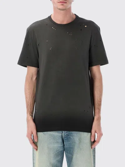GOLDEN GOOSE GOLDEN GOOSE T-SHIRT MEN COLOR CHARCOAL,H84043033