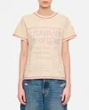 Golden Goose Journey-print Gauze Jersey Short-sleeve T-shirt In Red