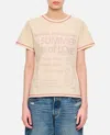 Golden Goose Journey-print Gauze Jersey Short-sleeve T-shirt In Red