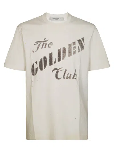 GOLDEN GOOSE GOLDEN GOOSE T-SHIRT REGULAR STAMPA THE GOLDEN CLUB