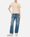 Golden Goose Journey-print Gauze Jersey Short-sleeve T-shirt In Shortbread/haute Red