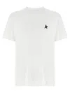 Golden Goose Regular-fit T-shirt With Minimalist Star Emblem In White