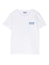 Golden Goose Kids' Star-print Cotton T-shirt In White