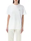 Golden Goose Logo Embellished T-shirt In White
