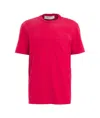 Golden Goose Journey Distressed Cotton Graphic T-shirt In Red