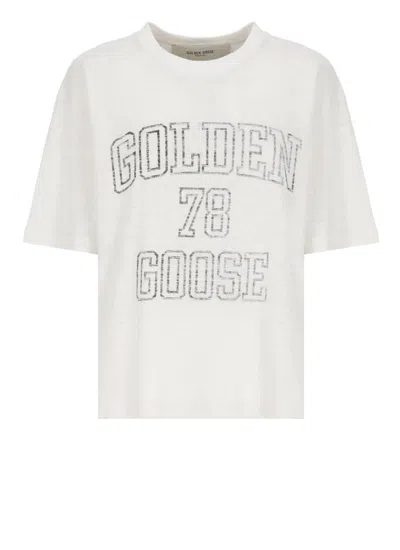 Golden Goose Logo-print T-shirt In White