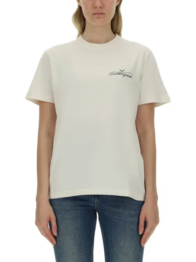 Golden Goose T-shirt With Logo In White