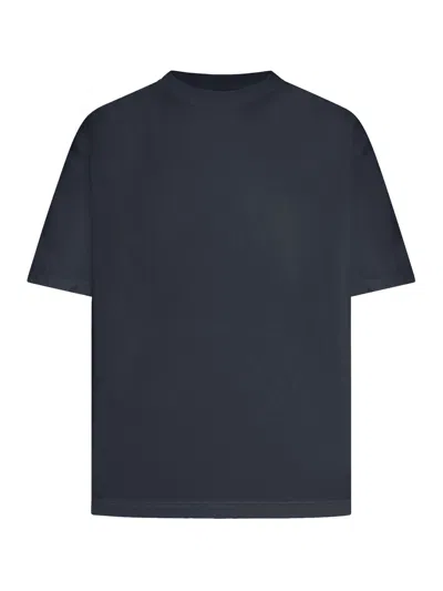 Golden Goose T-shirt With Reverse Logo On The Back In Blue