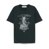 Golden Goose Grey T-shirt With Graphic Print On The Front And Details With Tears In Cotton Man
