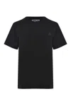 Golden Goose Cotton T-shirt With Iconic Frontal Star In Black