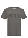 Golden Goose Deluxe Brand Army Green Cotton Doris T Shirt In Gray