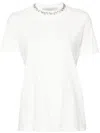 Golden Goose Deluxe Brand Short Sleeve T-shirt With Embroidery In White