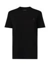 Golden Goose Cotton T-shirt With Iconic Frontal Star In Black