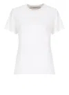 Golden Goose Cotton T-shirt With Graphic Print And Logos In Gray