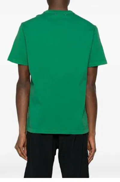Golden Goose T-shirts And Polos In Green/heritage White
