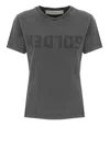 Golden Goose Doris Cotton T-shirt With Logo Detail In Grey