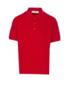 Golden Goose Polo Shirt With Regular Collar And Short Sleeves In Red