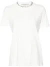 Golden Goose Deluxe Brand Short Sleeve T-shirt With Embroidery In White