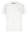 Golden Goose Cotton T-shirt With Back Glittered Print In White